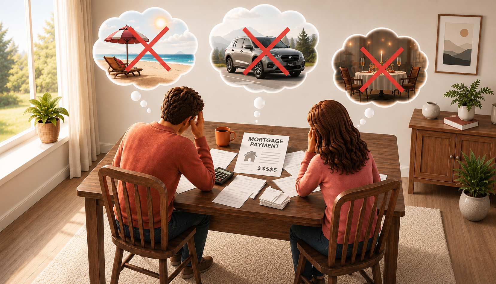 Family budget strained under mortgage payments