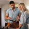 Client in home with home inspector