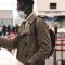 Man checking in at the airport